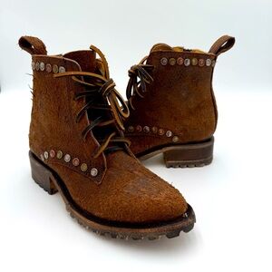 Old Gringo Yippee Ki Yay Tribeca 6" Leather Western Ankle Boots Bootie 5 NWOT